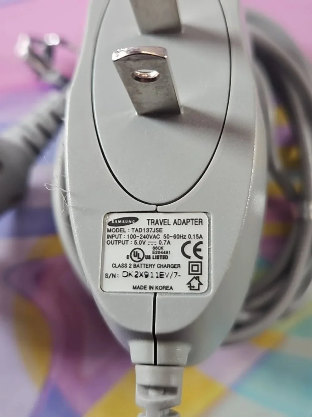 Samsung Travel Adapter TAD137JSE Charger 5.0V